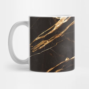 Brown marble with golden veins Mug